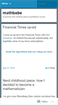 Mobile Screenshot of mathbabe.org